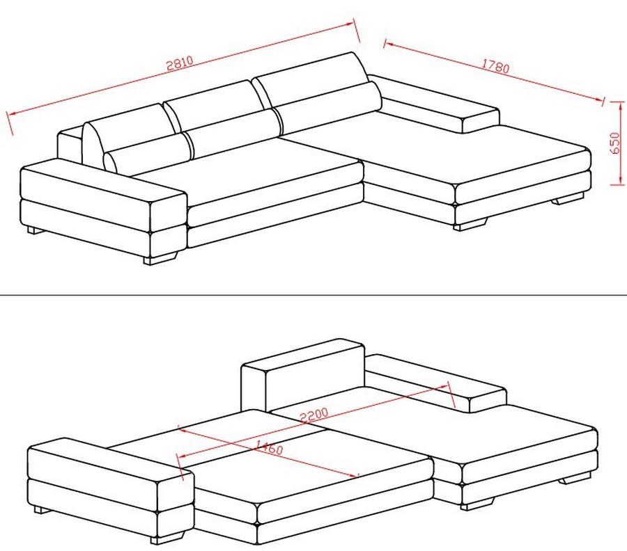 Чертежи дивана для кухни