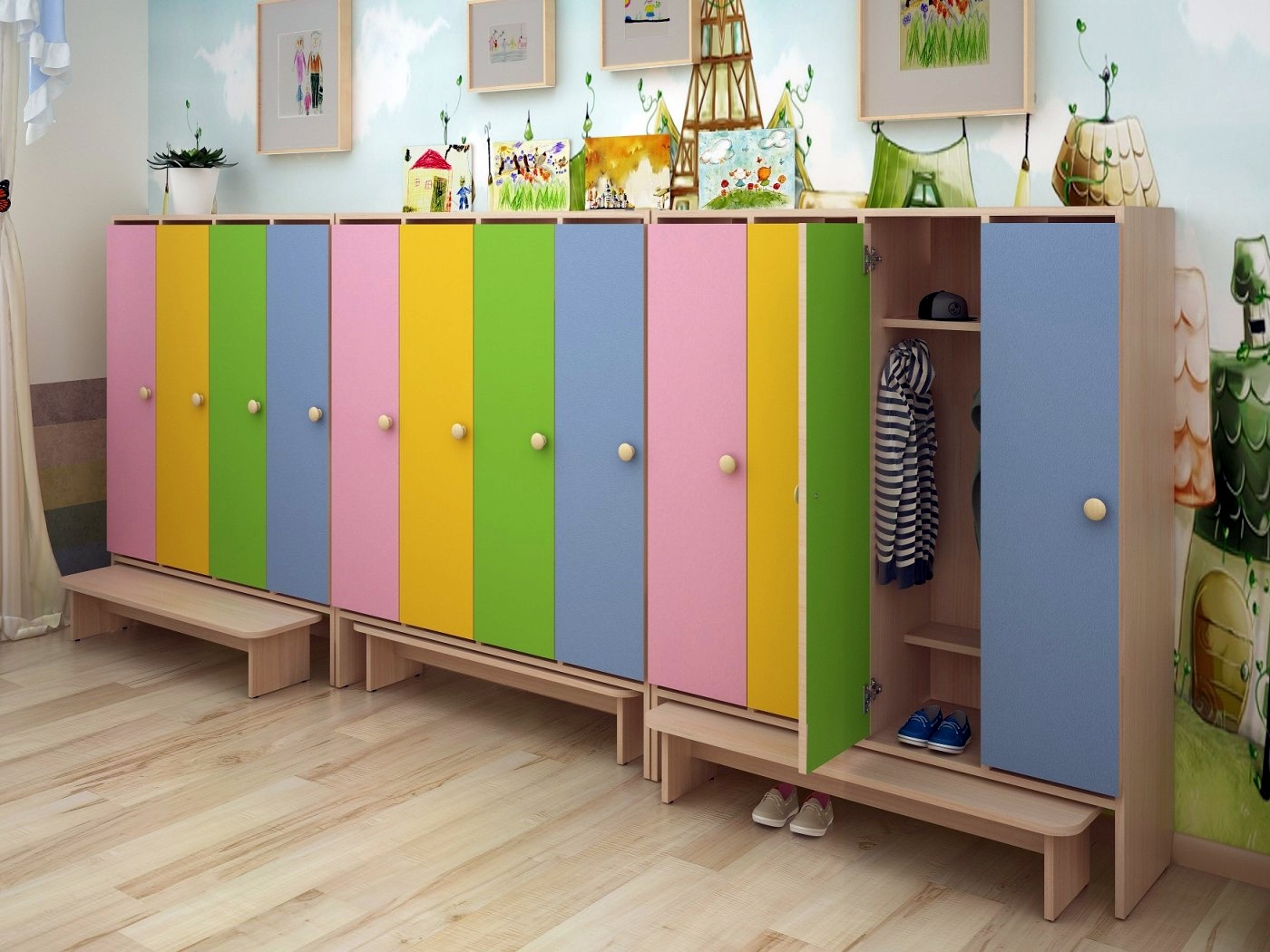 Для детского сада оформление для шкафчиков