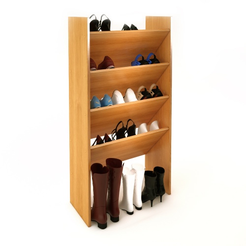 Выдвижные полки для обуви в гардеробной
