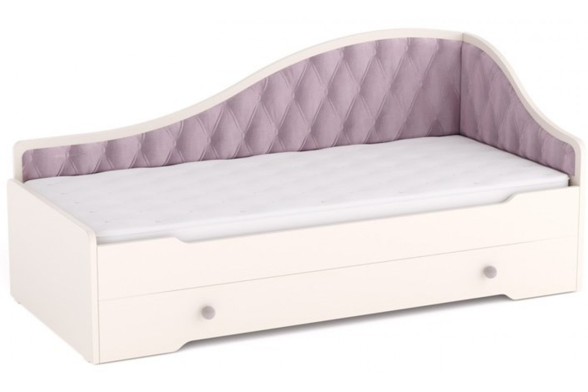 Кровать с мягкой спинкой для ребенка