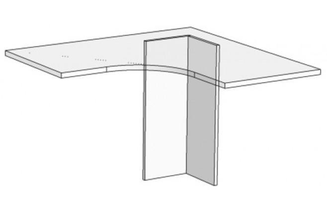 Угловая столешница для письменного стола размеры
