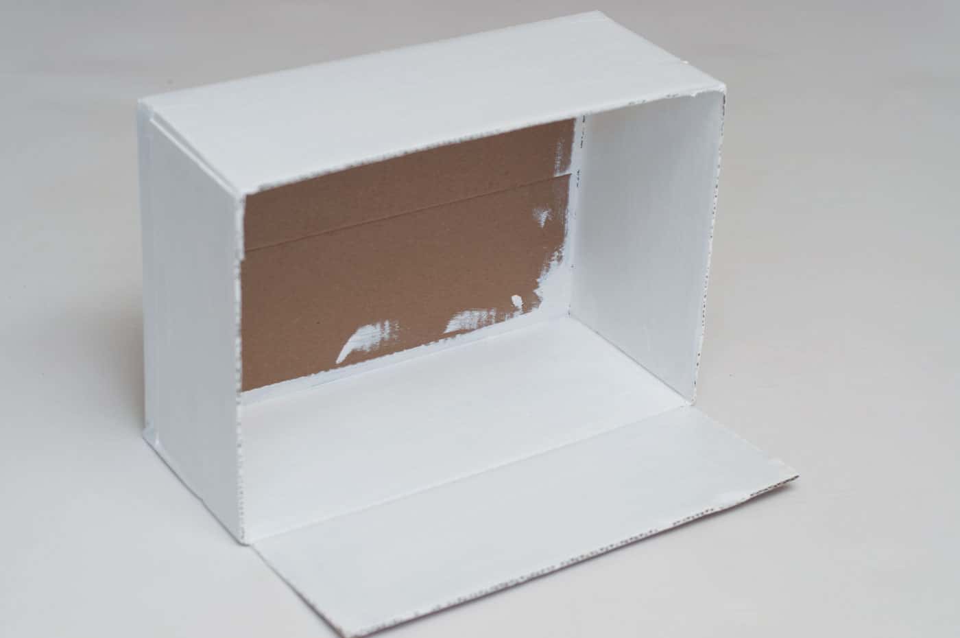Cardboard Box Dollhouse Craft 