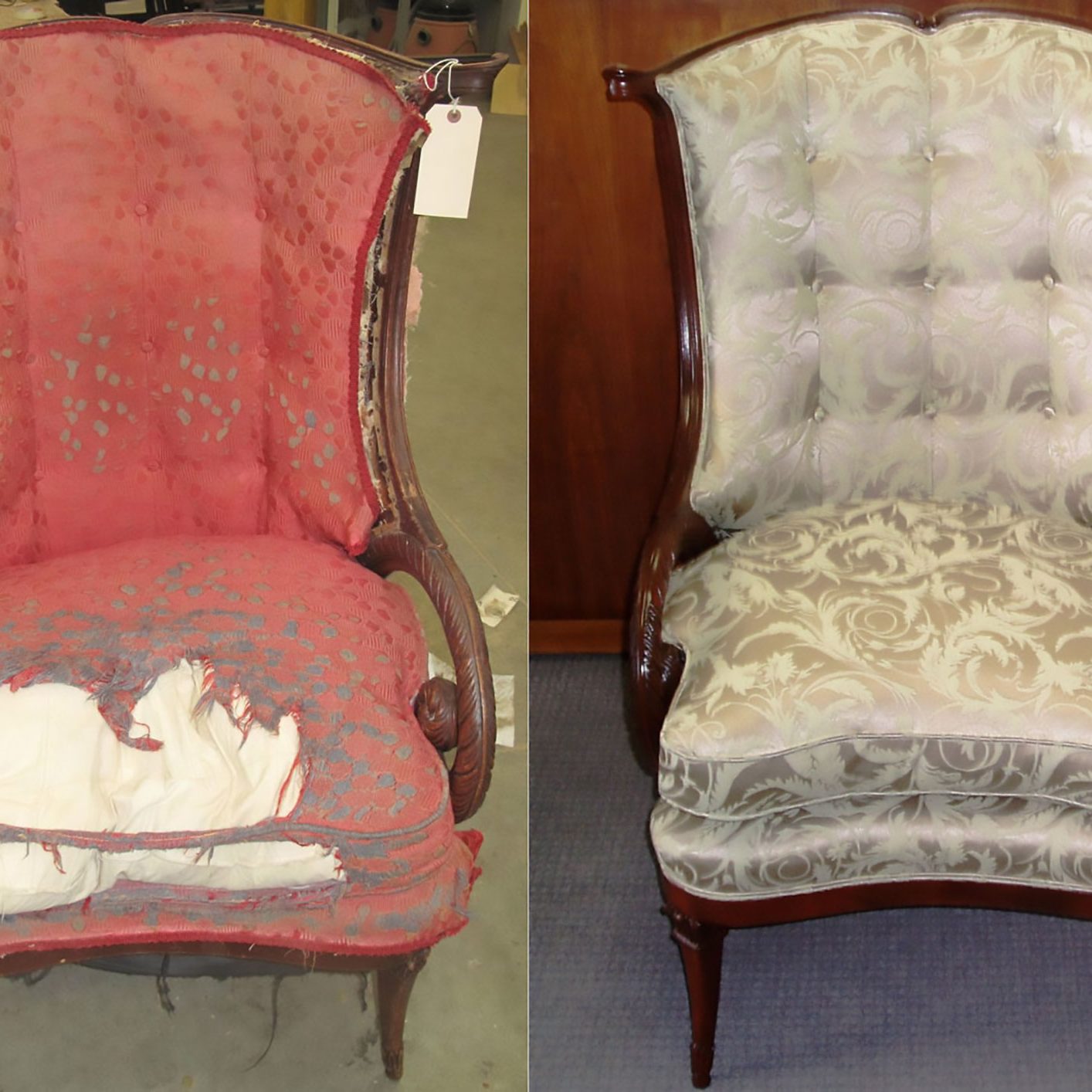 Реставрация мягкого кресла