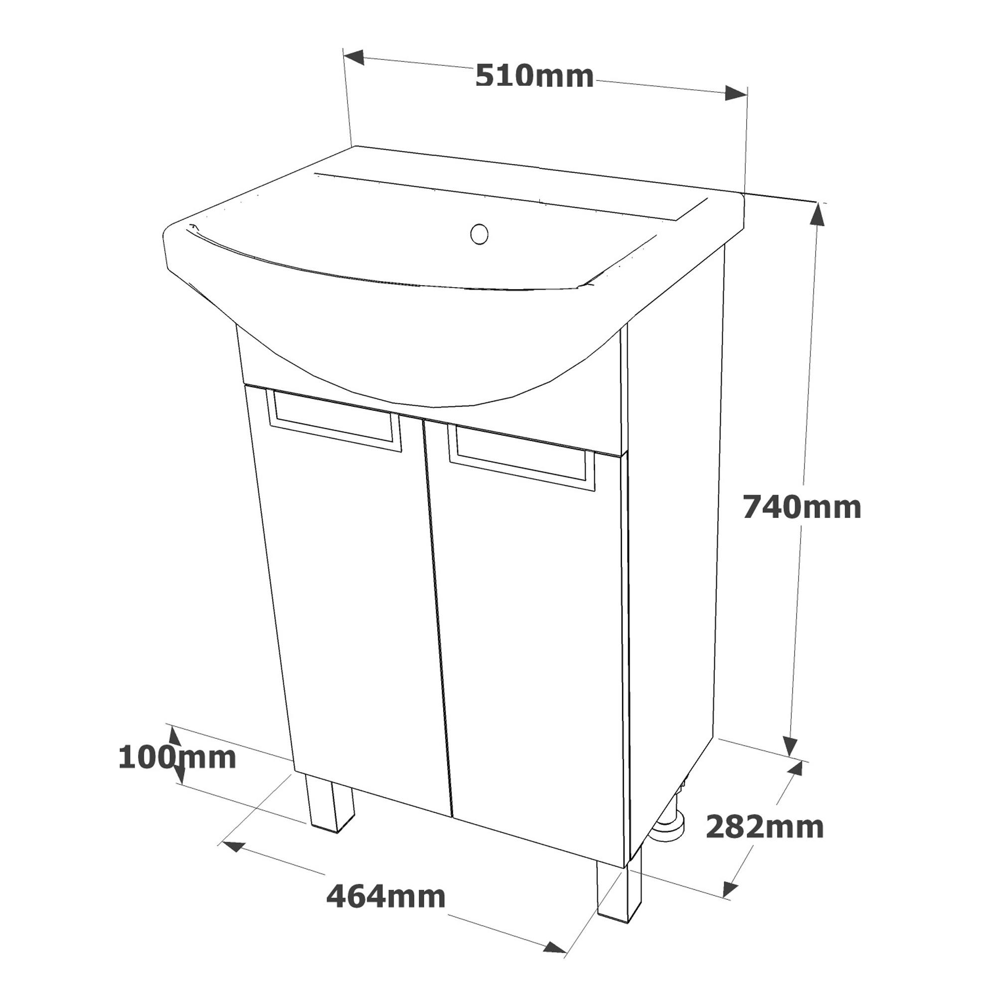 высота мебели для ванной комнаты