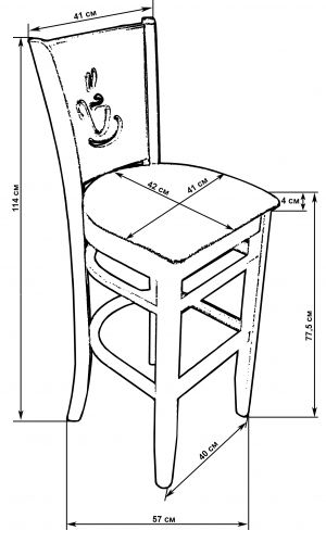Стандарт табуретки кухонной размеры