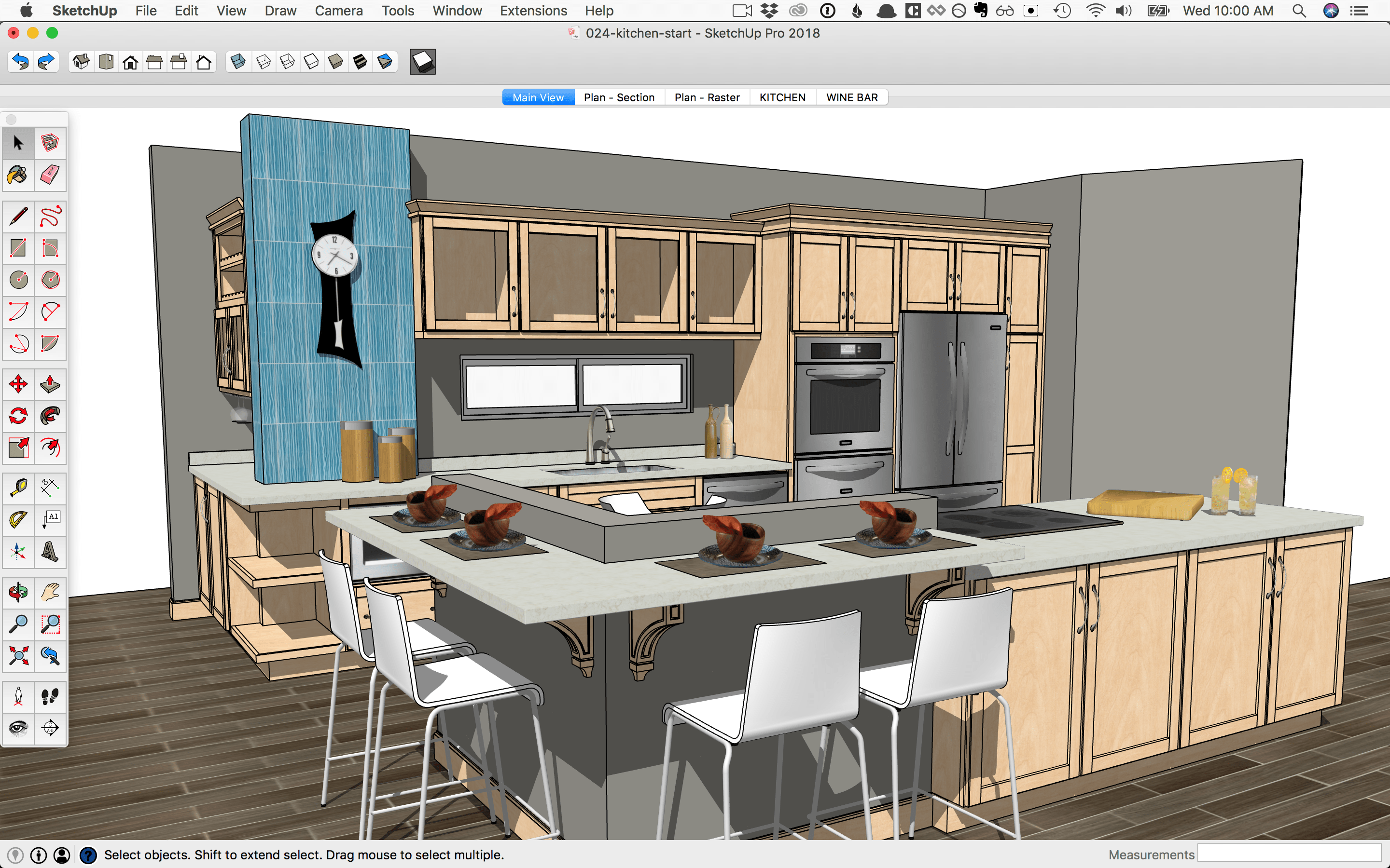 Кухня + модель Sketchup Pro 2019