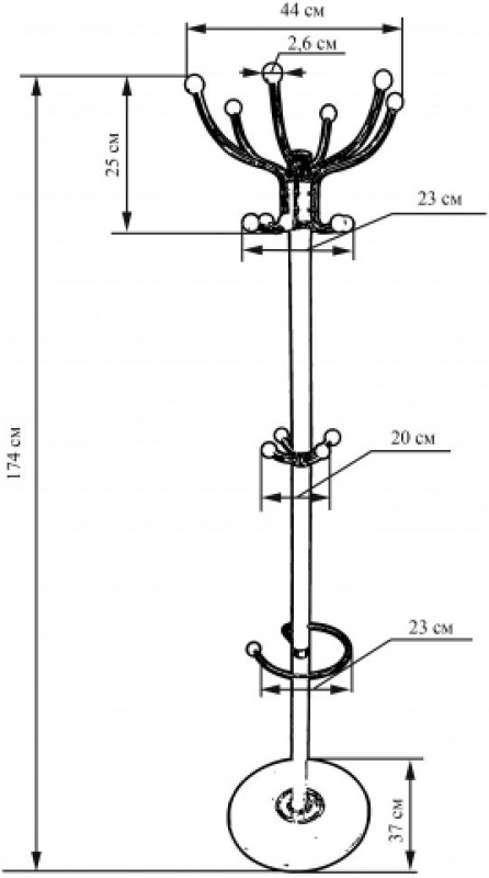 Чертежи напольной вешалки для одежды. Вешалка напольная 10 рожковая диаметр 700, высота 1830. Высота напольной вешалки. Вешалка напольная чертеж. Вешалка напольная Размеры.