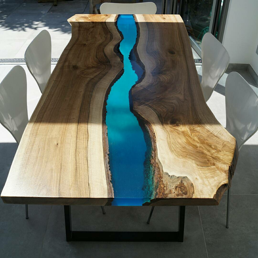эпоксидная смола стол из дерева