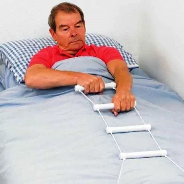 Приспособление к кровати для вставания с кровати