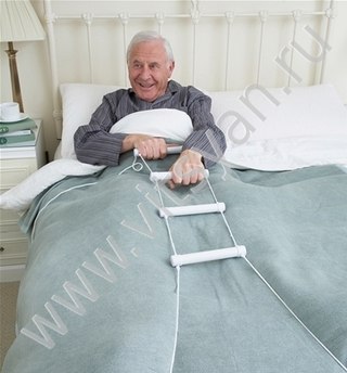 Приспособление к кровати для вставания с кровати