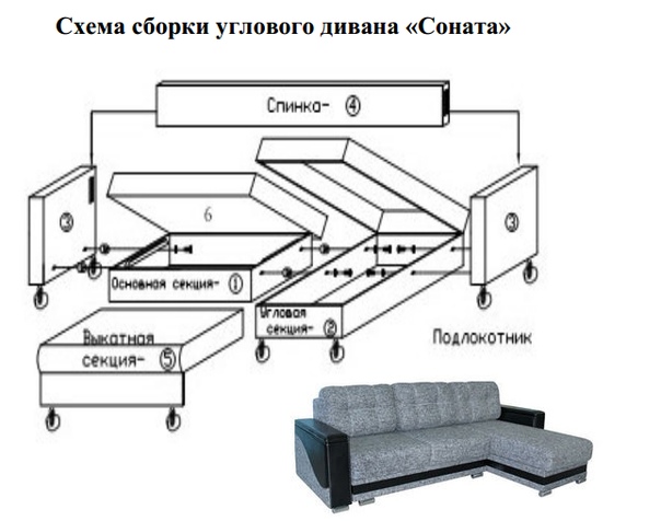 Диван разобрать и перевезти