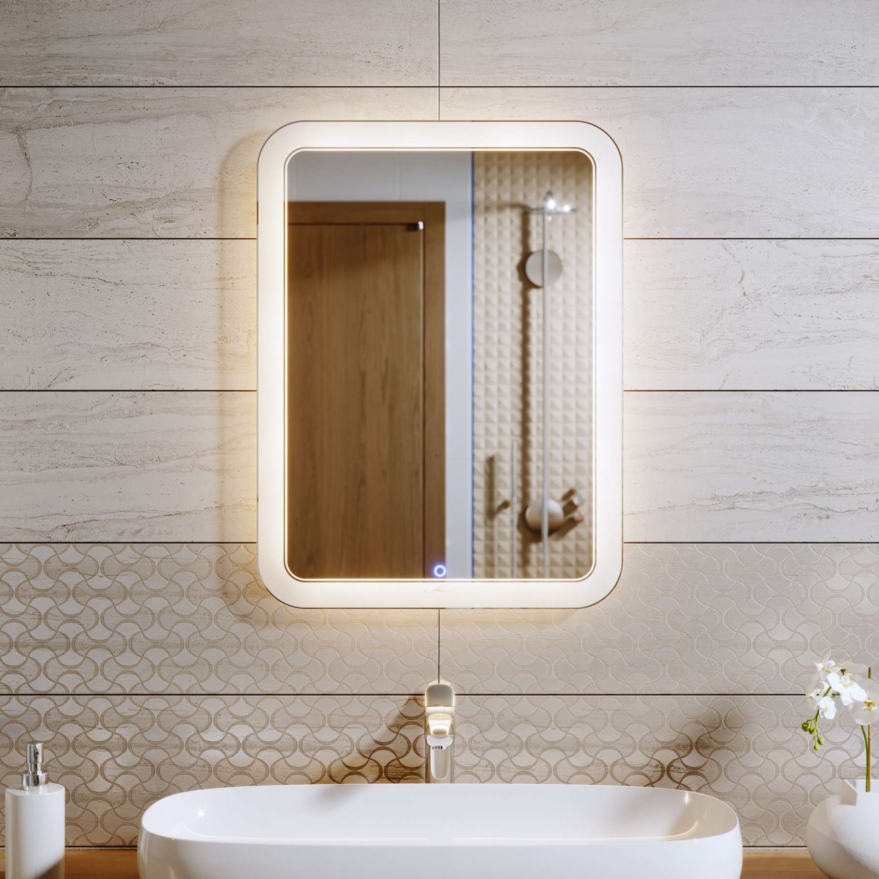 Расположение зеркала в ванной комнате