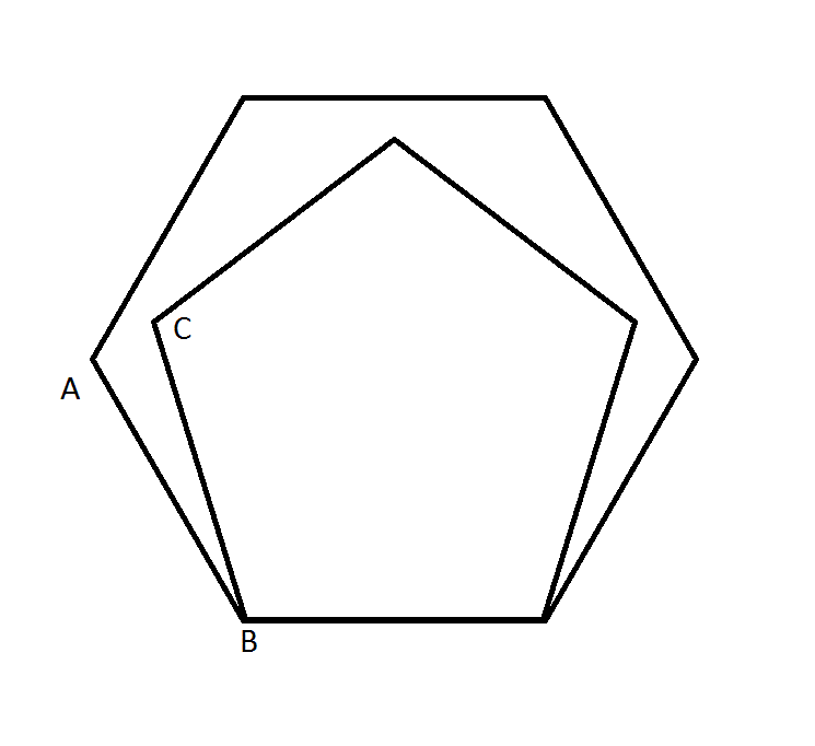 Семиугольник из бумаги
