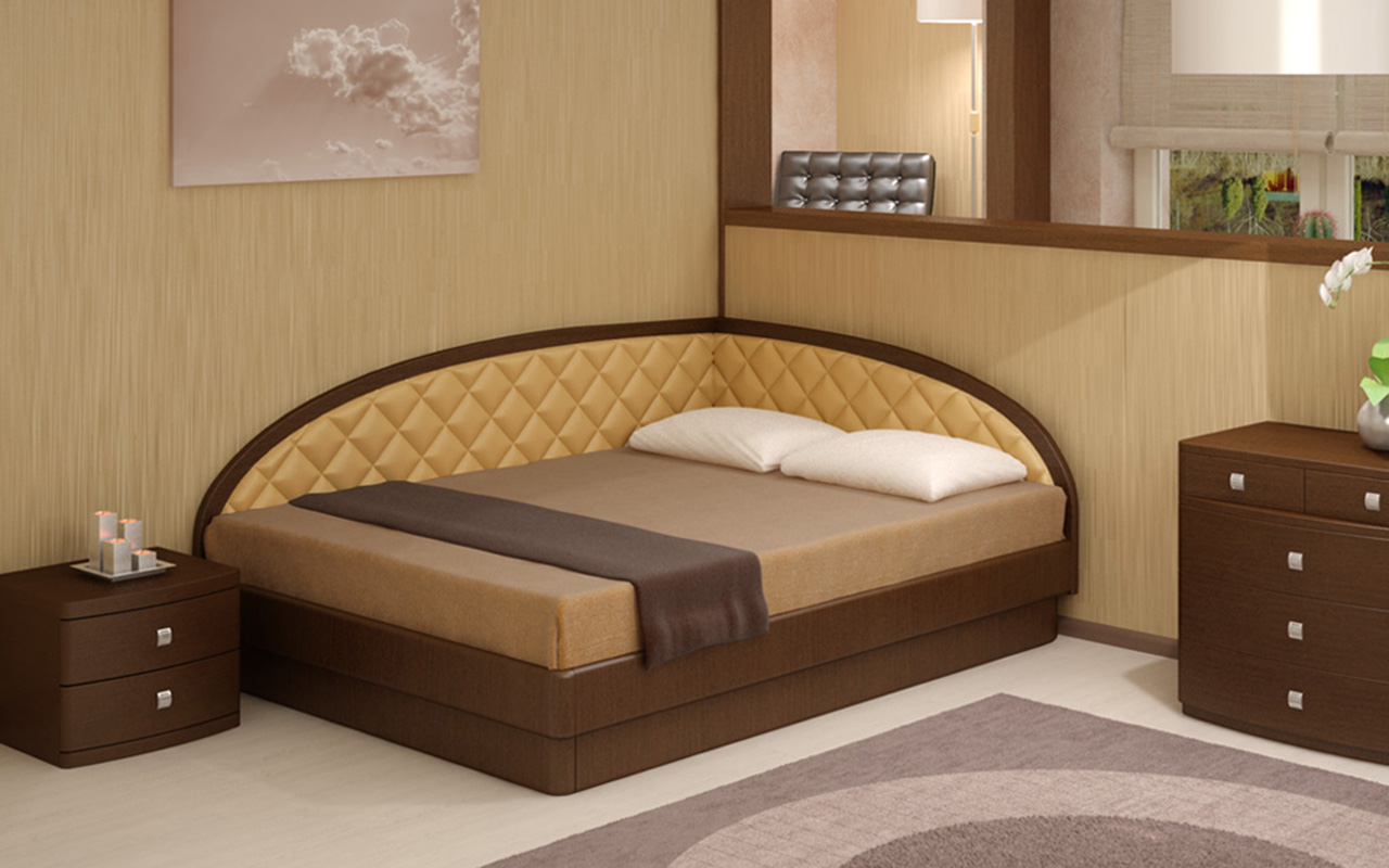 Полуторные кровати деревянные с ящиками