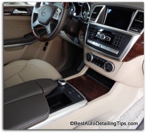 inside a MBZ GL550 car interior cleaners
