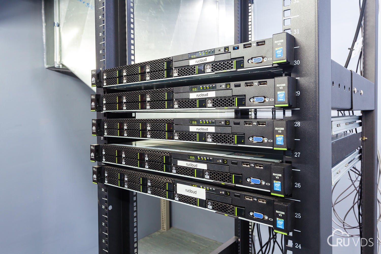 Серверная стойка с серверами HP dl360