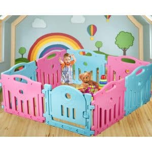 Baby Playpen for Kids; 14 Panel Safety Play Center