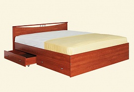 Кровать мелисcа с одной спинкой и двумя ящиками