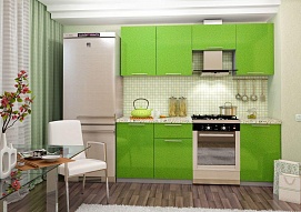 Кухня «Олива» Зеленая 2100 (модульная)